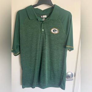 Like new NFL team apparel men’s Green Bay Packers polo